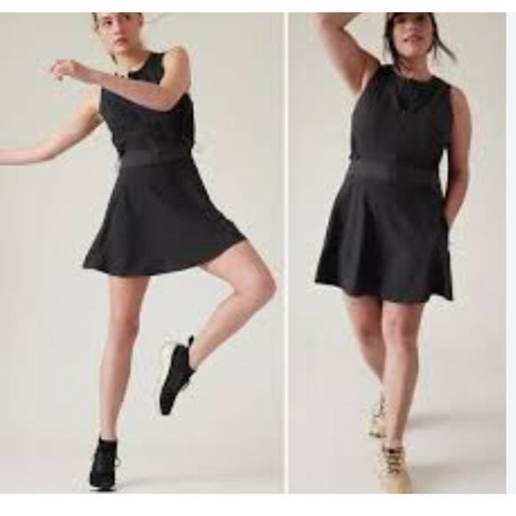 ATHLETA Venture Out Dress Atheltic Black Size 8 - Picture 6 of 6